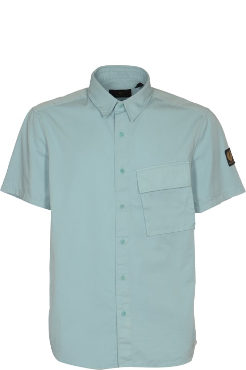 Shirts for Men Belstaff Scale Short-sleeved Shirt
