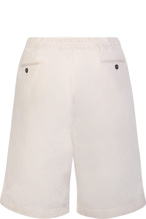 Light Beige Cotton Shorts