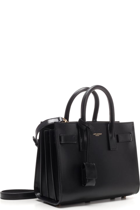 Homeware Saint Laurent Black 'sac De Jour' Nano Hand Bag