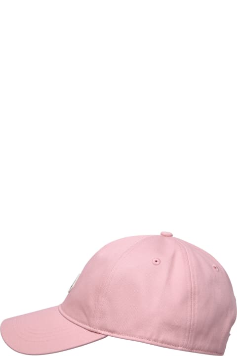 Moncler Hats for Women Moncler Pink Cotton Hat