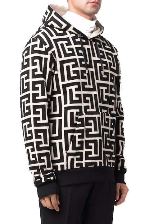 أدوات منزلية Balmain Monogrammed Hooded Sweatshirt