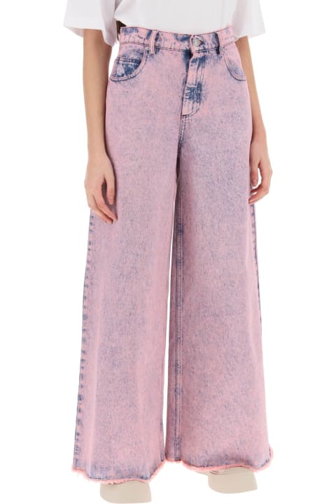 Fashion for Women Marni Wide Leg Jeans In Overdyed Denim