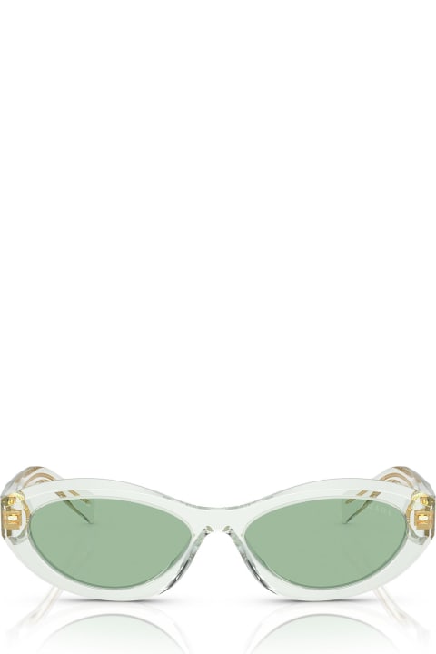 Prada Eyewear Eyewear for Women Prada Eyewear Pr 26zs Transparent Mint Sunglasses