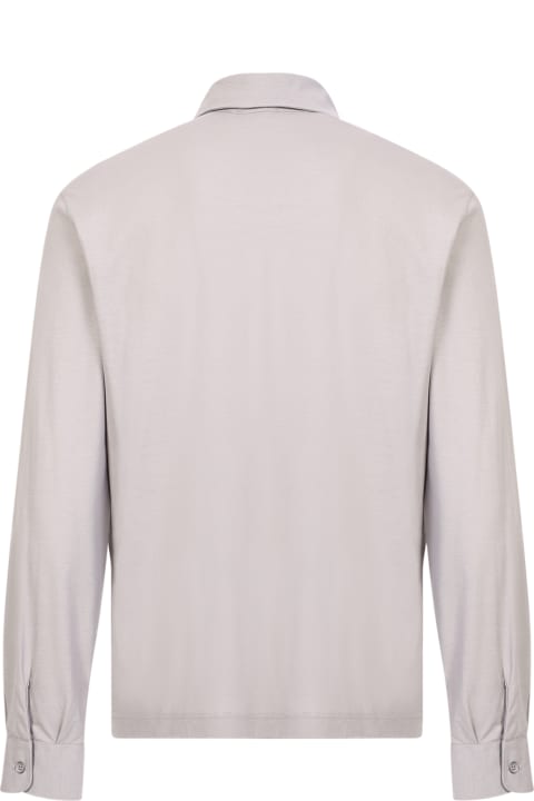 Herno for Men Herno Herno Grey Jersey Polo Shirt