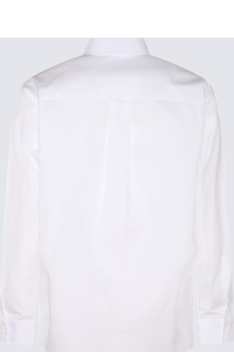 メンズ Dsquared2のシャツ Dsquared2 White And Black Cotton Shirt