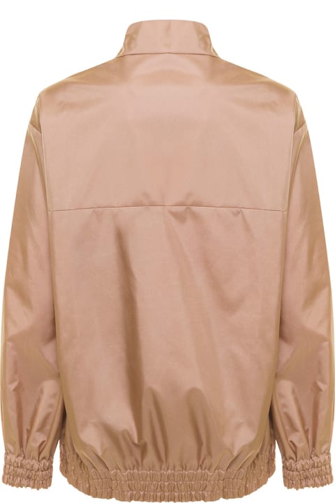 メンズ コート＆ジャケット Valentino Garavani Beige Drop-shoulder Lightweight Jacket In Polyester Man