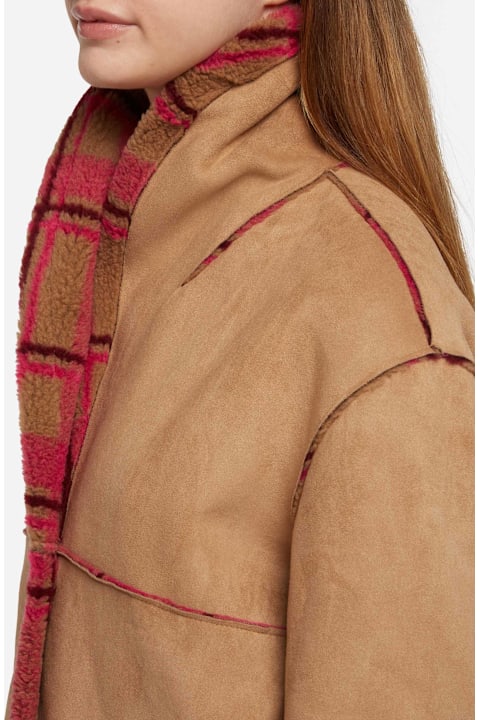Homeware MC2 Saint Barth Woman Reversible Shearling Jacket Dorys