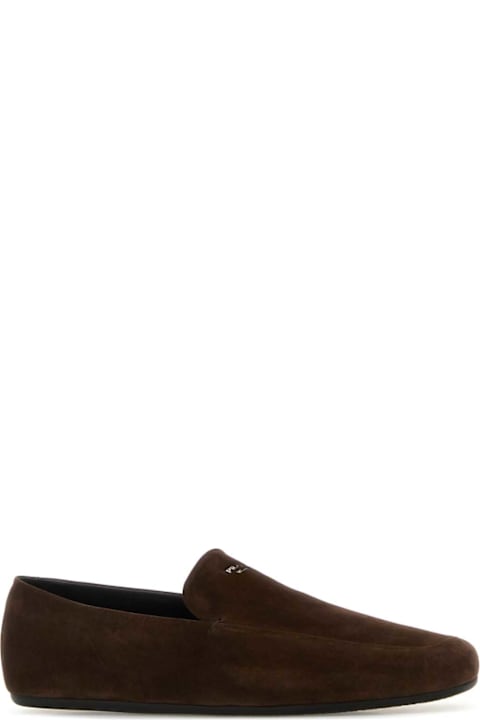 Prada for Kids Prada Brown Suede Loafers