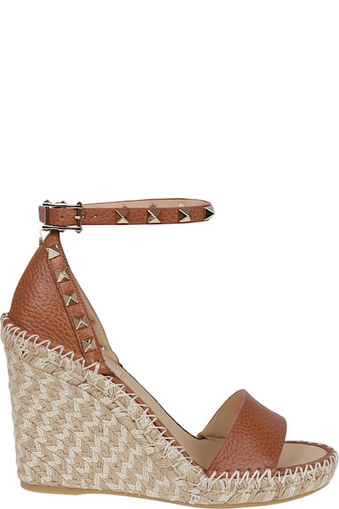 インテリア Valentino Garavani Wedge Espadrillas Rockstud Double T. 15/105