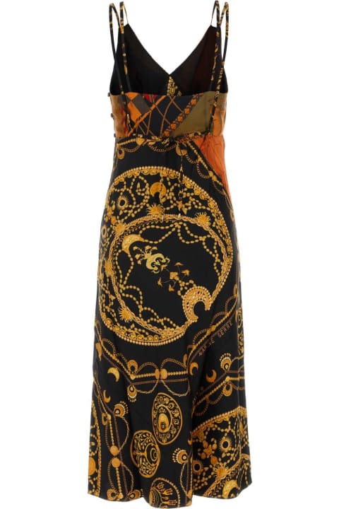 Fashion for Women Marine Serre Printed Silk Dress