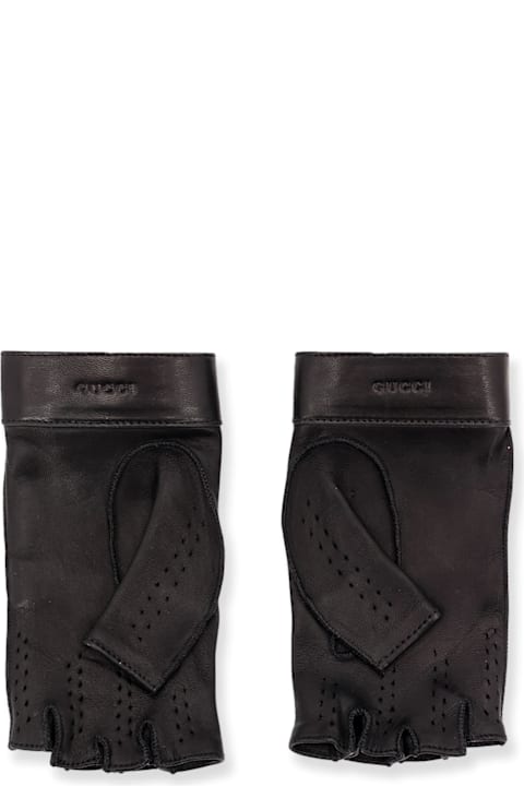 Gloves for Women Gucci Fingerless Leather Gloves