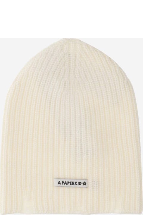 A Paper Kid Hats for Men A Paper Kid Wool And Cashmere Beanie