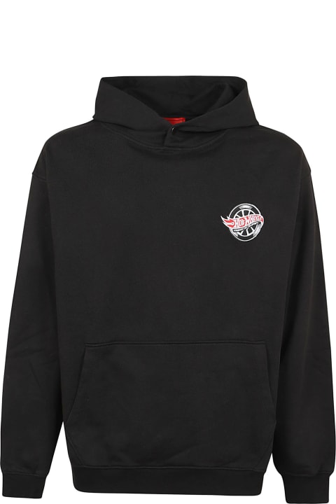 Vision of Super for Men Vision of Super Black Hoodie With Iconic Wheel Print