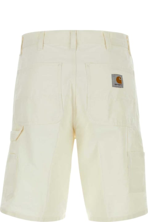 Homeware Carhartt White Cotton Single Knee Short