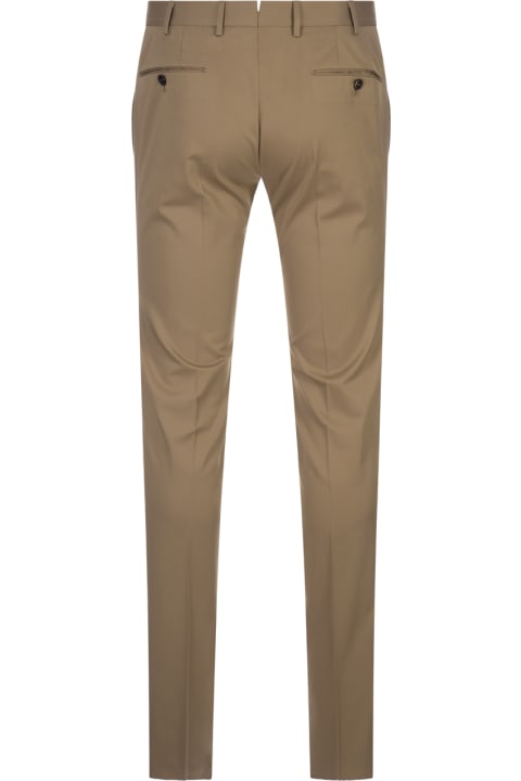 Fashion for Men PT Torino Dark Beige Silkochino Trousers