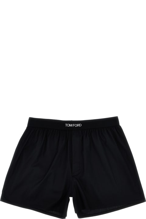 Clothing for Women Tom Ford Logo Elastic Boxer Shorts