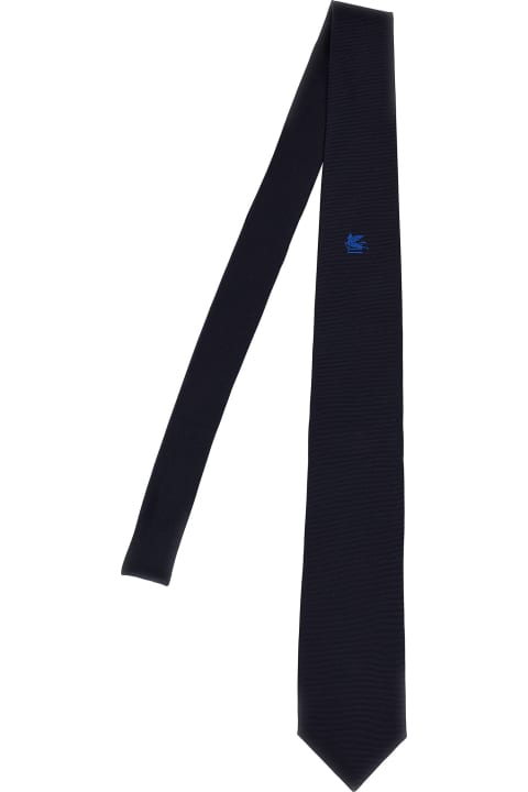 Ties for Men Etro Logo Necktie