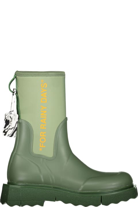 Off-White Shoes for Men Off-White Rubber And Neoprene Rain Boots