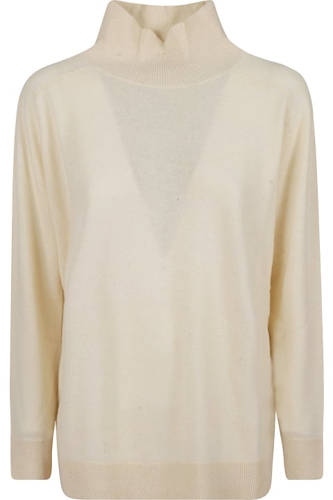 Ribbed High Neck Sweater