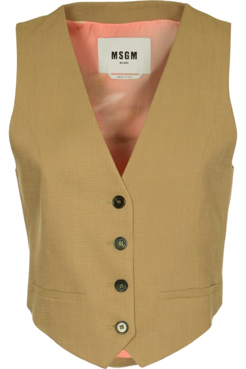 MSGM Coats & Jackets for Women MSGM V-neck Buttoned Vest