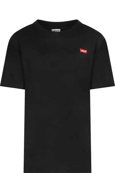 Levi's for Kids Levi's Black T-shirt For Kids With Logo