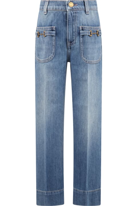 Homeware Gucci Blue Jeans For Girl With Clamps
