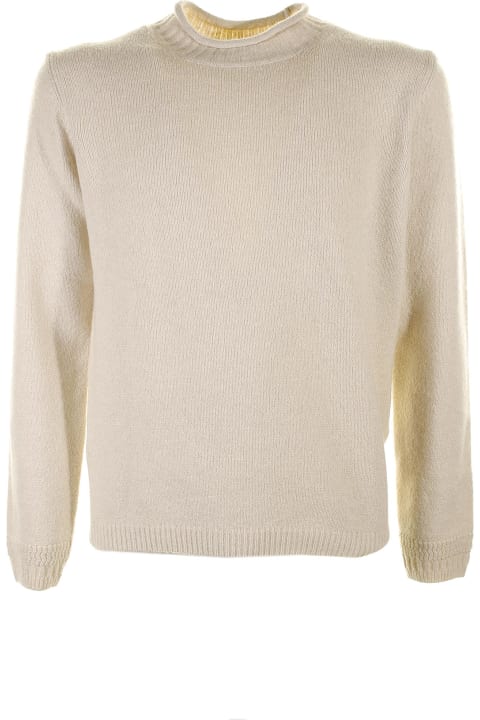 Seventy Sweaters for Men Seventy Cream Sweater With Collar