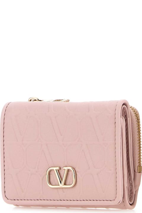 Valentino Garavani Accessories for Women Valentino Garavani Pastel Pink Leather Wallet