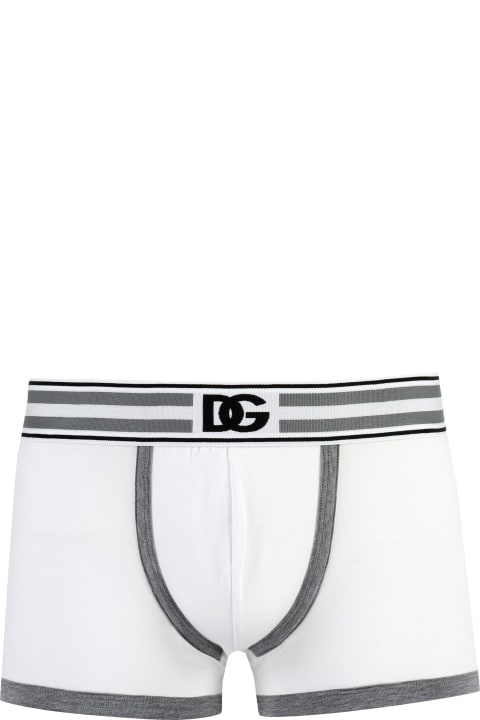 Dolce & Gabbana Underwear for Women Dolce & Gabbana Logoed Elastic Band Cotton Trunks