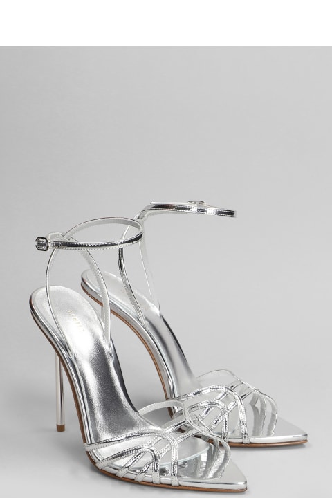 Shoes for Women Le Silla Bella Sandals In Silver Leather