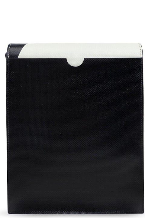 Marni حقائب الكتف لـ القسم الرجالي Marni Logo-printed Colour-block Shoulder Bag