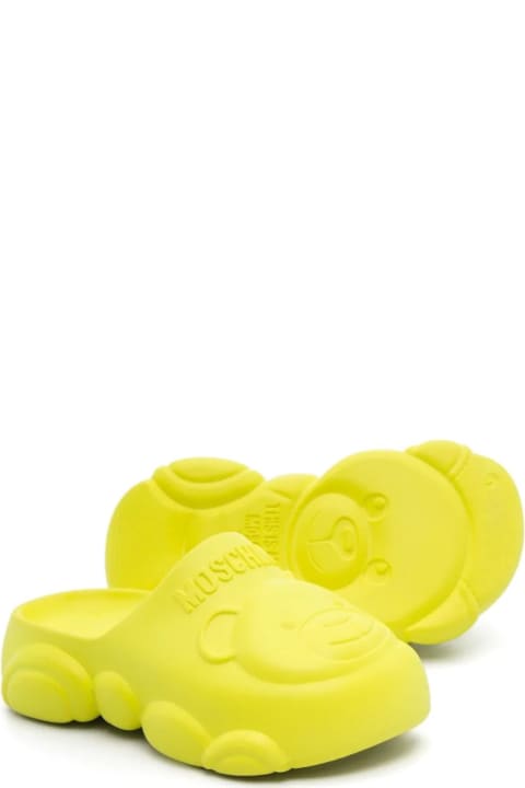 Moschino for Kids Moschino Teddy Bear Chunky Slippers
