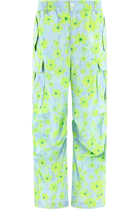 Marni for Men Marni Floral Printed Relaxed Fit Cargo Trousers