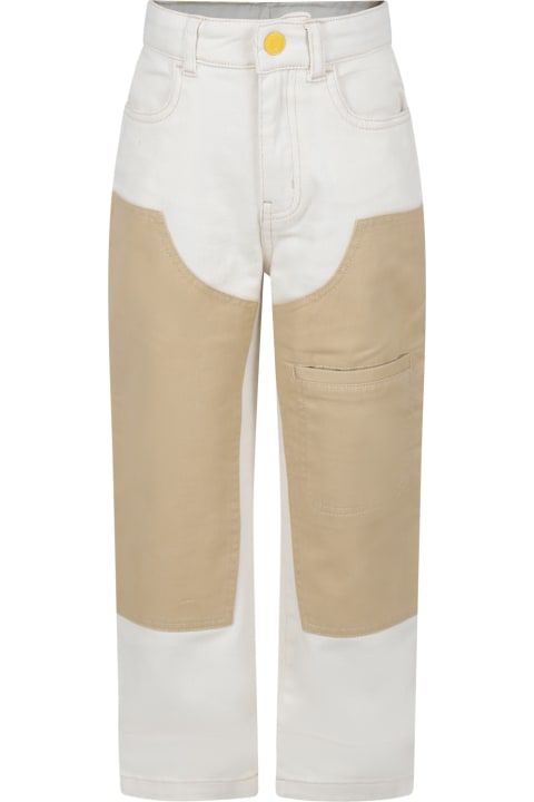 Marc Jacobs for Kids Marc Jacobs Ivory Casual Trousers For Boy