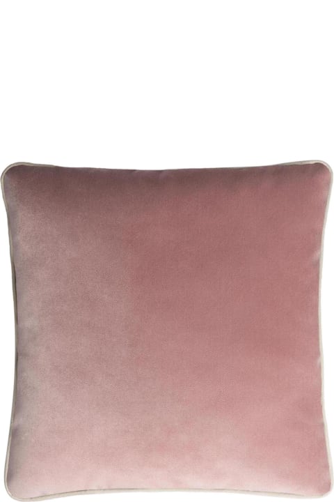 Home Décor Lo Decor Happy Frame Velvet Pink Pillow