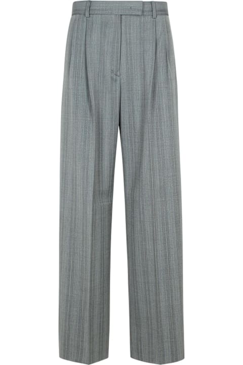 SportMax for Women SportMax 'andalo1234' Grey Virgin Wool Blend Pants