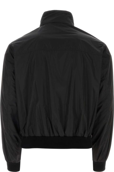 Fashion for Men Versace Black Nylon Jacket