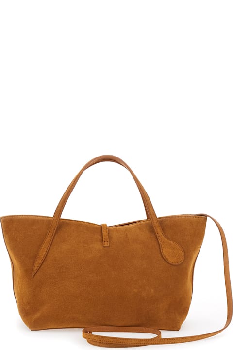 Little Liffner Bags for Women Little Liffner 'petite Penne' Brown Tote Bag With Side Pocket In Leather Woman