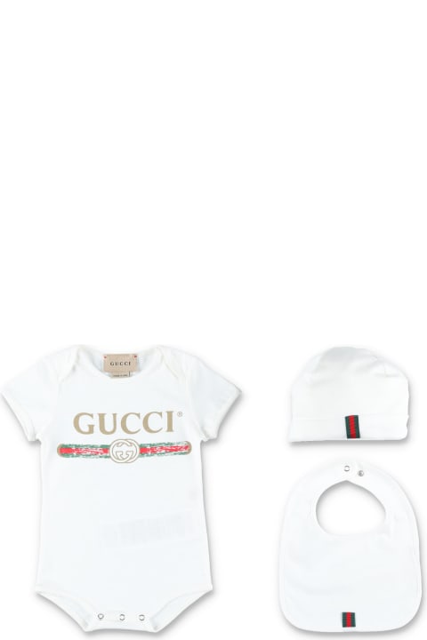 Baby Gucci Logo Cotton Gift Set