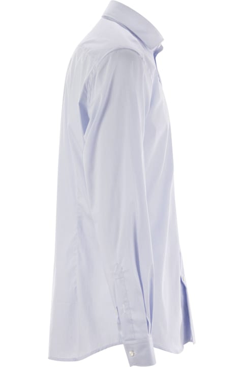 Homeware Fay Stretch Poplin Shirt With French Collar