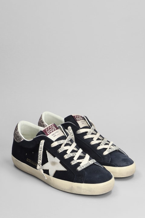 Fashion for Women Golden Goose Superstar Sneakers In Blue Suede