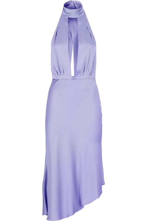 Elisabetta Franchi for Women Elisabetta Franchi Satin Dress With Asymmetric Skirt