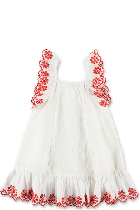 Homeware Stella McCartney Kids Stella Mccartney Kids Embroidered Linen-cotton Dress