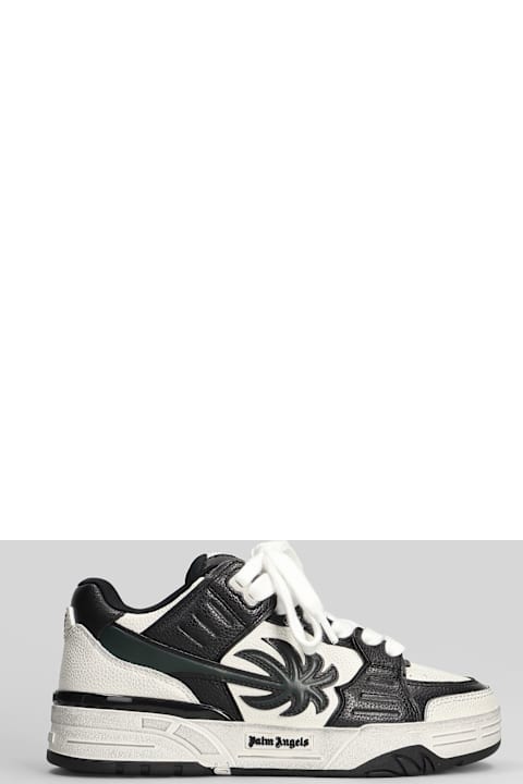 Palm Angels Venice Sneakers In Black Suede And Leather