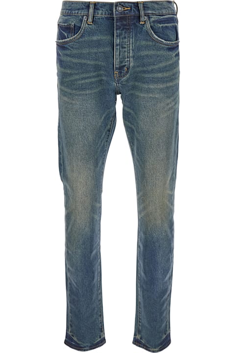 Homeware Purple Brand Blue Skinny Faded Jeans In Denim Black