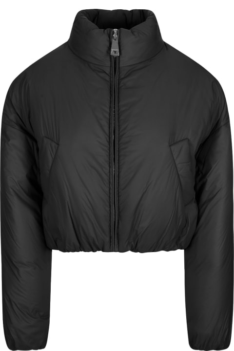 Khrisjoy Coats & Jackets for Women Khrisjoy Puff Joy Cropped Jacket In Black