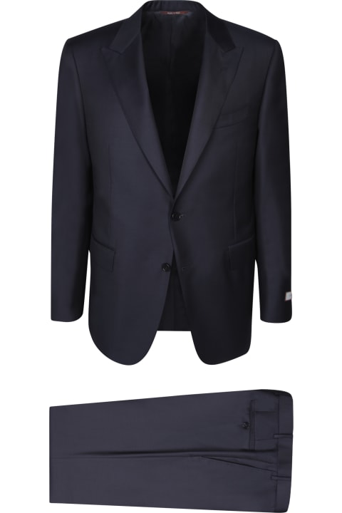 Suits for Men Canali Super 130's Blue Suit