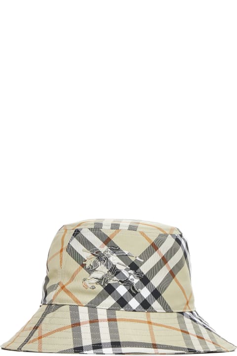 Burberry Accessories for Men Burberry 'check' Light Green Polyester Hat