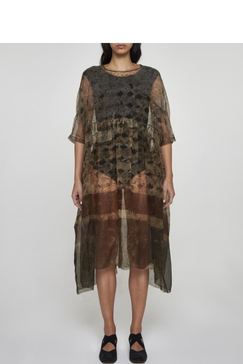 Uma Wang for Women Uma Wang Agnus Print Silk Dress