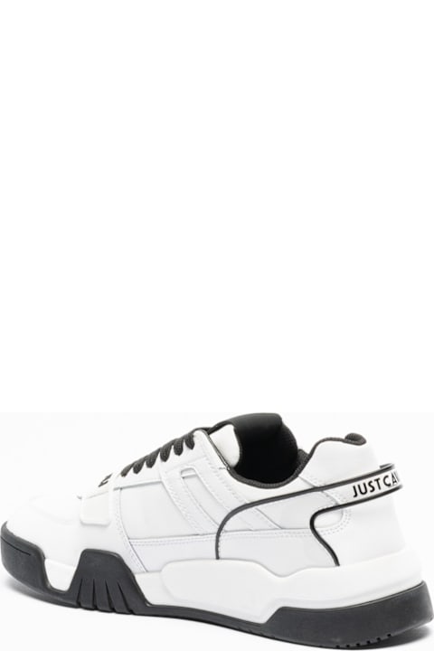 آخر صيحات الموضة من القسم الرجالي Just Cavalli Just Cavalli White Low Top Sneakers